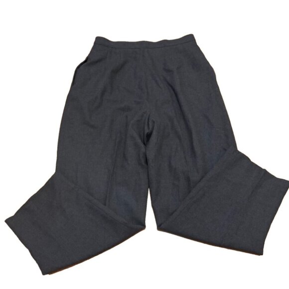 Vintage Amanda Smith Dress Pants Womens Sz 16 Wool Straight Pleated Front Gray - Picture 4 of 6